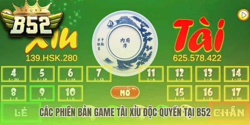 Những phiên bản game tài xỉu đột phá và minh bạch